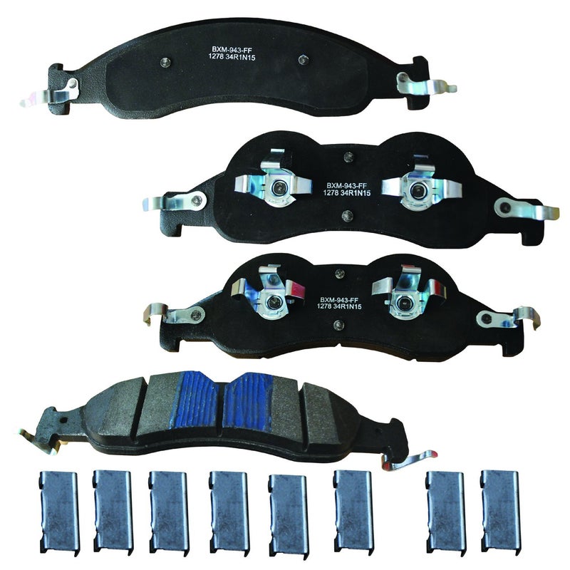 Bendix Premium SBM1278 Semi-Metallic Front Brake Pads for Ford Expedition 2009-2007, Lincoln Navigator 2009-2007 - Image 1